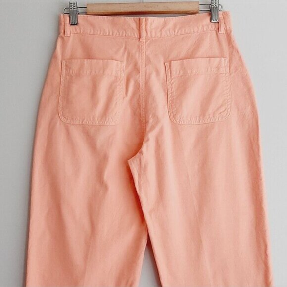 HARRIS WILSON \ France Lorentin High Rise Crop Pants Pastel Pink Sz S - Picture 5 of 9